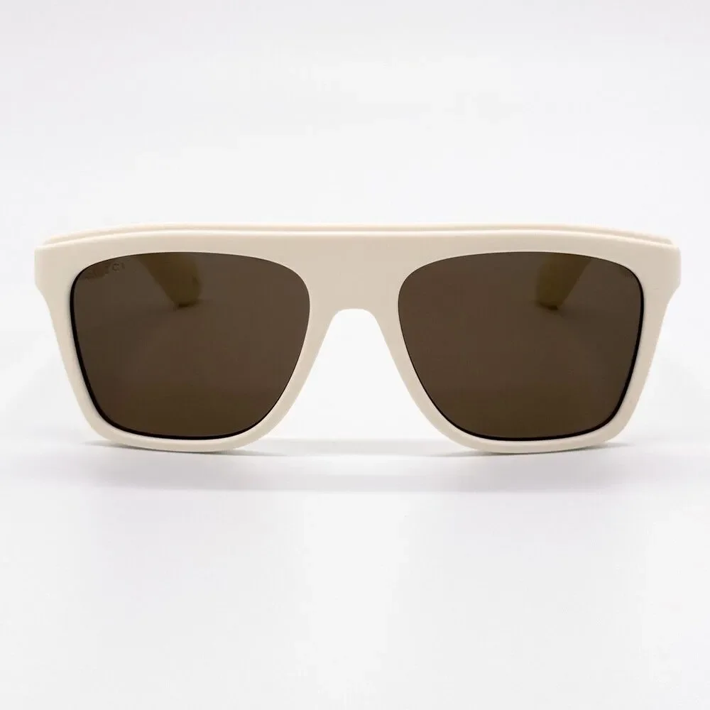 NWT Gucci GG1570S White Square 57mm Sunglasses